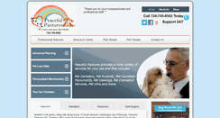 Desktop Screenshot of peacefulpasturespetcemetery.com